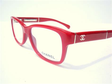 chanel red glasses|authentic chanel eyeglass frames.